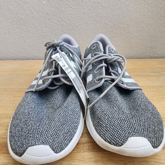 Adidas Womens Cloudfoam QT Racer Running Shoes Sneakers FX3427 Gray White Size 9 - Picture 4 of 13